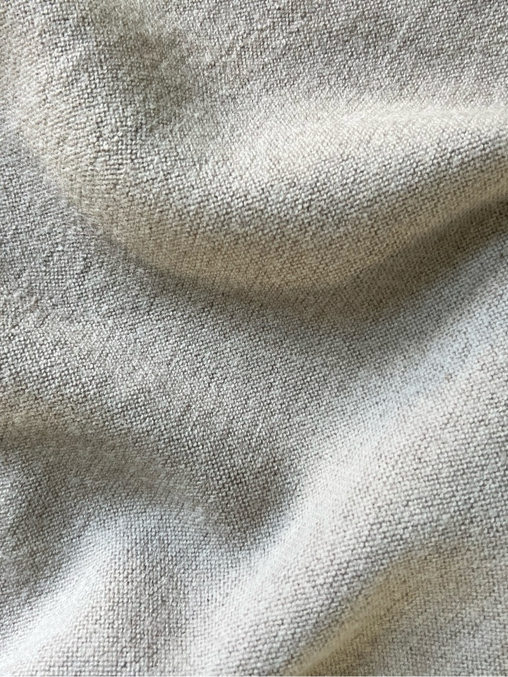 R Label 100% Wool Batwing Dolman Sweater Taupe S/M - Picture 8 of 10